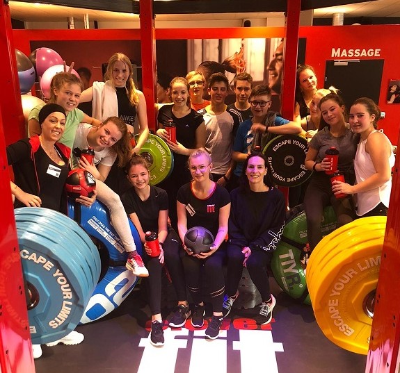 Besuch im Fitnessstudio